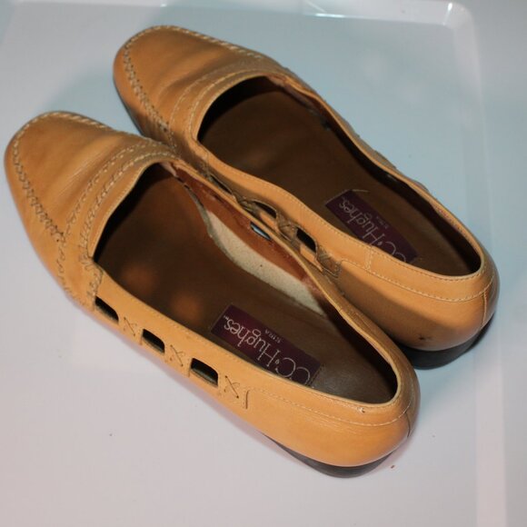 CC Hughes Cute Leather Flats Tan Size 11M *SH - Picture 4 of 6